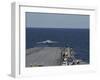 An X-47B Unmanned Combat Air System Launches from USS George H.W. Bush-null-Framed Photographic Print