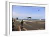 An X-47B Unmanned Combat Air System Makes an Arrested Landing-null-Framed Photographic Print