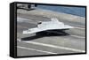 An X-47B Unmanned Combat Air System Makes an Arrested Landing-null-Framed Stretched Canvas