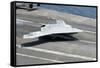 An X-47B Unmanned Combat Air System Makes an Arrested Landing-null-Framed Stretched Canvas