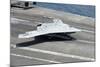 An X-47B Unmanned Combat Air System Makes an Arrested Landing-null-Mounted Photographic Print