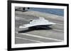 An X-47B Unmanned Combat Air System Makes an Arrested Landing-null-Framed Photographic Print