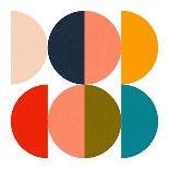 Warm Colors Bauhaus Geometry5-Ana Rut Bre-Stretched Canvas