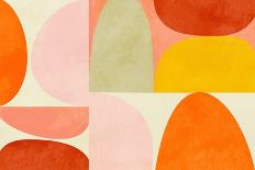 Warm Colors Bauhaus Geometry5-Ana Rut Bre-Giclee Print