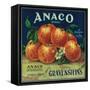Anaco Apple Crate Label - San Francisco, CA-Lantern Press-Framed Stretched Canvas