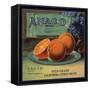 Anaco Brand - California - Citrus Crate Label-Lantern Press-Framed Stretched Canvas