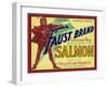 Anacortes, Washington - Faust Salmon Case Label-Lantern Press-Framed Art Print
