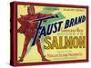 Anacortes, Washington - Faust Salmon Case Label-Lantern Press-Stretched Canvas