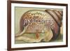 Anacortes, Washington - Shells & Sailboat Souvenir-Lantern Press-Framed Premium Giclee Print