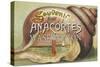Anacortes, Washington - Shells & Sailboat Souvenir-Lantern Press-Stretched Canvas