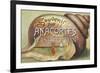 Anacortes, Washington - Shells & Sailboat Souvenir-Lantern Press-Framed Art Print