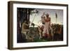 Anacreon, Bacchus and Aphrodite, 1848-Jean Leon Gerome-Framed Giclee Print