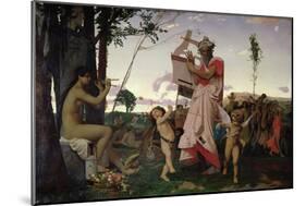 Anacreon, Bacchus and Aphrodite, 1848-Jean Leon Gerome-Mounted Giclee Print