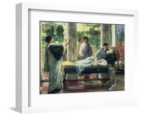 Anacreon Reading His Poems at Lesbia's House-Sir Lawrence Alma-Tadema-Framed Giclee Print