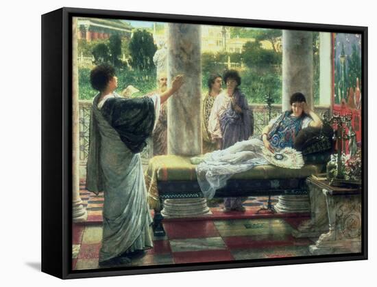 Anacreon Reading His Poems at Lesbia's House-Sir Lawrence Alma-Tadema-Framed Stretched Canvas