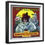 Anaheim, California, Carnival Brand Citrus Label-Lantern Press-Framed Art Print