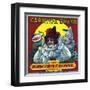 Anaheim, California, Carnival Brand Citrus Label-Lantern Press-Framed Art Print