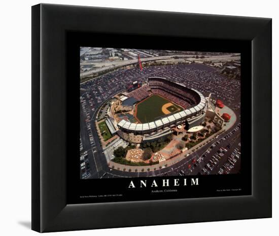 Anaheim: Edison Field, Angels Baseball, California-Mike Smith-Framed Art Print