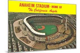 Anaheim Stadium, California-null-Mounted Art Print