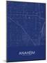 Anaheim, United States of America Blue Map-null-Mounted Poster