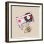 Analog Tape Cassette-pablo guzman-Framed Art Print