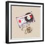 Analog Tape Cassette-pablo guzman-Framed Art Print