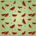 Watermelon Pattern-AnaMarques-Art Print