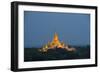 Ananda Temple at Night, Temples of Bagan (Pagan), Myanmar (Burma), Asia-Matthew Williams-Ellis-Framed Photographic Print