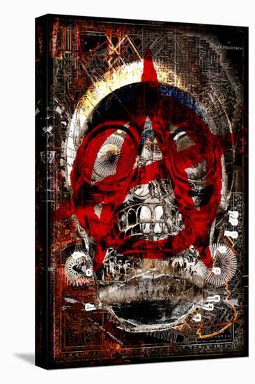 Anarchy Skull 3-null-Stretched Canvas