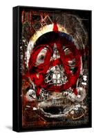 Anarchy Skull 3-null-Framed Stretched Canvas