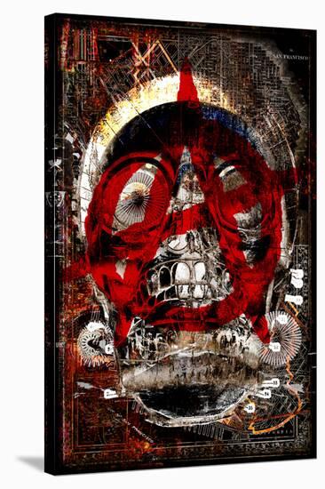 Anarchy Skull 3-null-Stretched Canvas