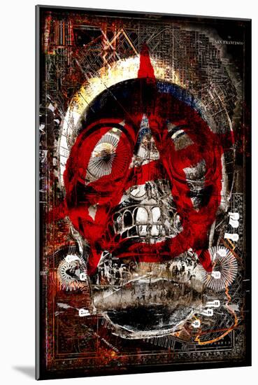 Anarchy Skull 3-null-Mounted Poster