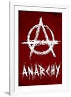 Anarchy Symbol Resistance-null-Framed Art Print