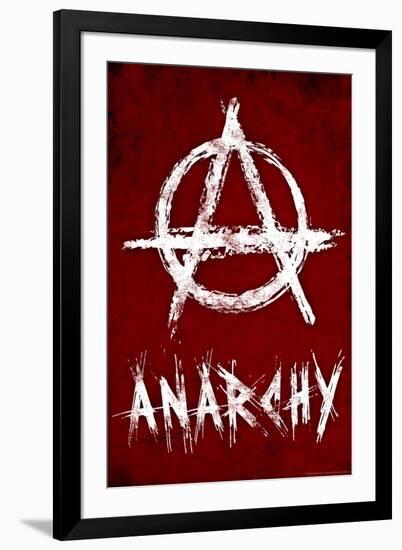 Anarchy Symbol Resistance-null-Framed Art Print