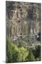 Anasazi/Ancestral Puebloan Cliff-Dwelling Ruins in the Frijoles Canyon, Bandelier National Monument-null-Mounted Giclee Print