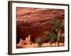 Anasazi Antelope House Ruin and Cottonwood Trees, Canyon de Chelly National Monument, Arizona, USA-Alison Jones-Framed Photographic Print