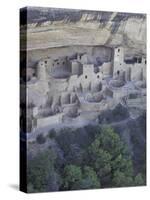 Anasazi Cliff Dwelling, Cliff Palace, Mesa Verde National Park, Colorado, USA-William Sutton-Stretched Canvas