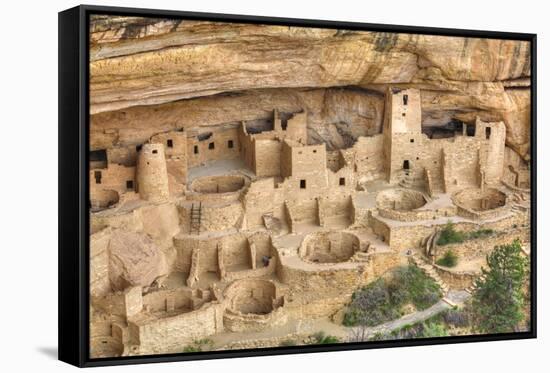 Anasazi Ruins, Cliff Palace, Dating from Between 600 Ad and 1300 Ad-Richard Maschmeyer-Framed Stretched Canvas