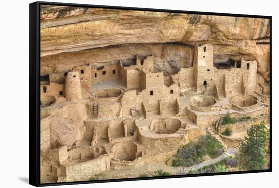 Anasazi Ruins, Cliff Palace, Dating from Between 600 Ad and 1300 Ad-Richard Maschmeyer-Framed Stretched Canvas