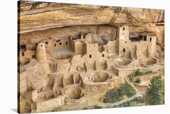 Anasazi Ruins, Cliff Palace, Dating from Between 600 Ad and 1300 Ad-Richard Maschmeyer-Stretched Canvas