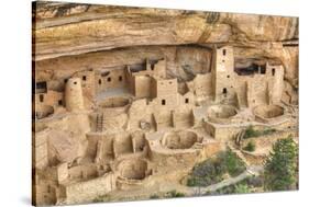 Anasazi Ruins, Cliff Palace, Dating from Between 600 Ad and 1300 Ad-Richard Maschmeyer-Stretched Canvas