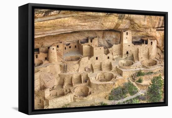 Anasazi Ruins, Cliff Palace, Dating from Between 600 Ad and 1300 Ad-Richard Maschmeyer-Framed Stretched Canvas