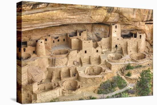 Anasazi Ruins, Cliff Palace, Dating from Between 600 Ad and 1300 Ad-Richard Maschmeyer-Stretched Canvas