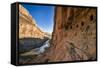 Anasazi Ruins. Nankoweap Granaries. Grand Canyon. Arizona. USA-Tom Norring-Framed Stretched Canvas