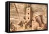 Anasazi Ruins, Square Tower House, Dating from Between 600 Ad and 1300 Ad-Richard Maschmeyer-Framed Stretched Canvas