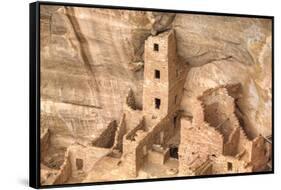 Anasazi Ruins, Square Tower House, Dating from Between 600 Ad and 1300 Ad-Richard Maschmeyer-Framed Stretched Canvas