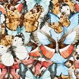 Watercolor, Butterfly, Pattern-Anastasia Zenina-Lembrik-Art Print