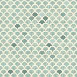 Seamless Hearts Polka Dot Pattern with Retro Texture-Anastasiia Kucherenko-Art Print