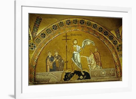 Anastasis, Christ Descending into Limbo, Saves Adam, Eve, King David and King Solomon-null-Framed Giclee Print