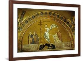 Anastasis, Christ Descending into Limbo, Saves Adam, Eve, King David and King Solomon-null-Framed Giclee Print